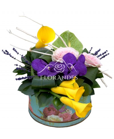 Aranjament floral exotic cale